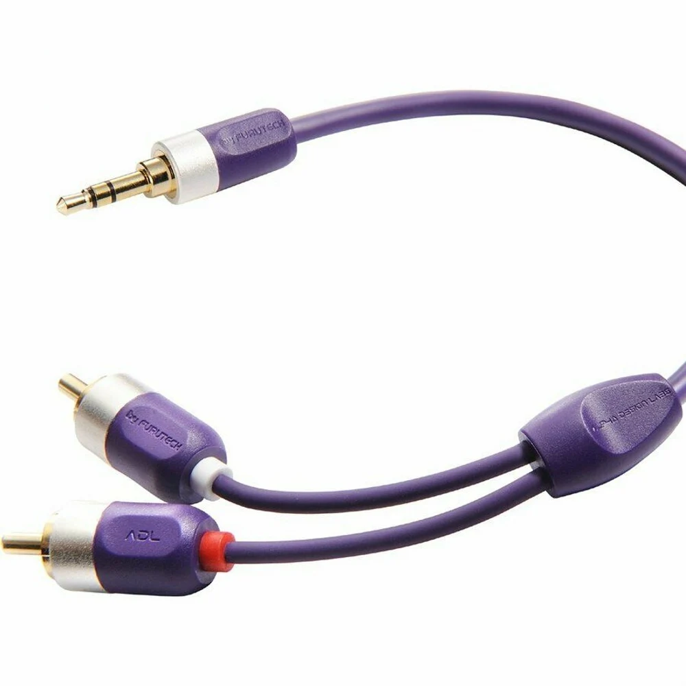 FURUTECH ADL ID-35R RCA Cable 3.5mm to 2RCA Audio Cable Jack Plug Male to Male for Amplifier Subwoofer Home Theater DVD VCD hifi