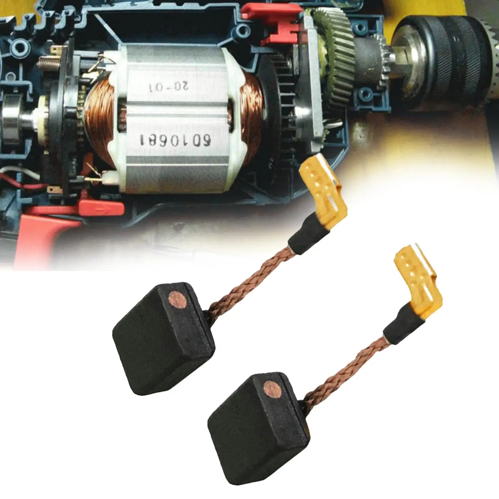 

2Pcs Professional Angle Grinder Carbon Brush for Dwe4217 Dwe4246 Spare Parts