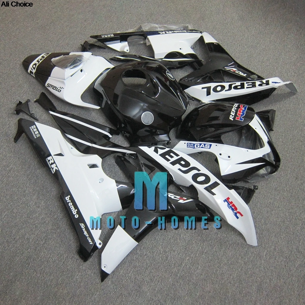 CBR600RR 07 08 Rebuild Motorcycle Fairing for Honda CBR 600RR 2007 2008 Black White Injection Mold Motorcycle Rebuild Bike