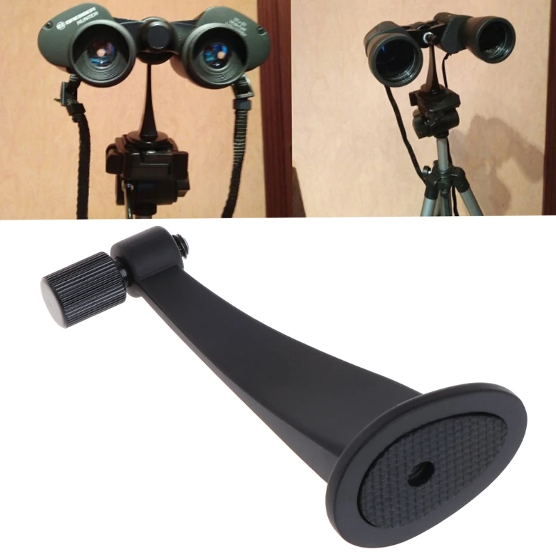 Upgraded Binocular Tripod Mount Binoculars Tripod Adapter Datyson Black Metal