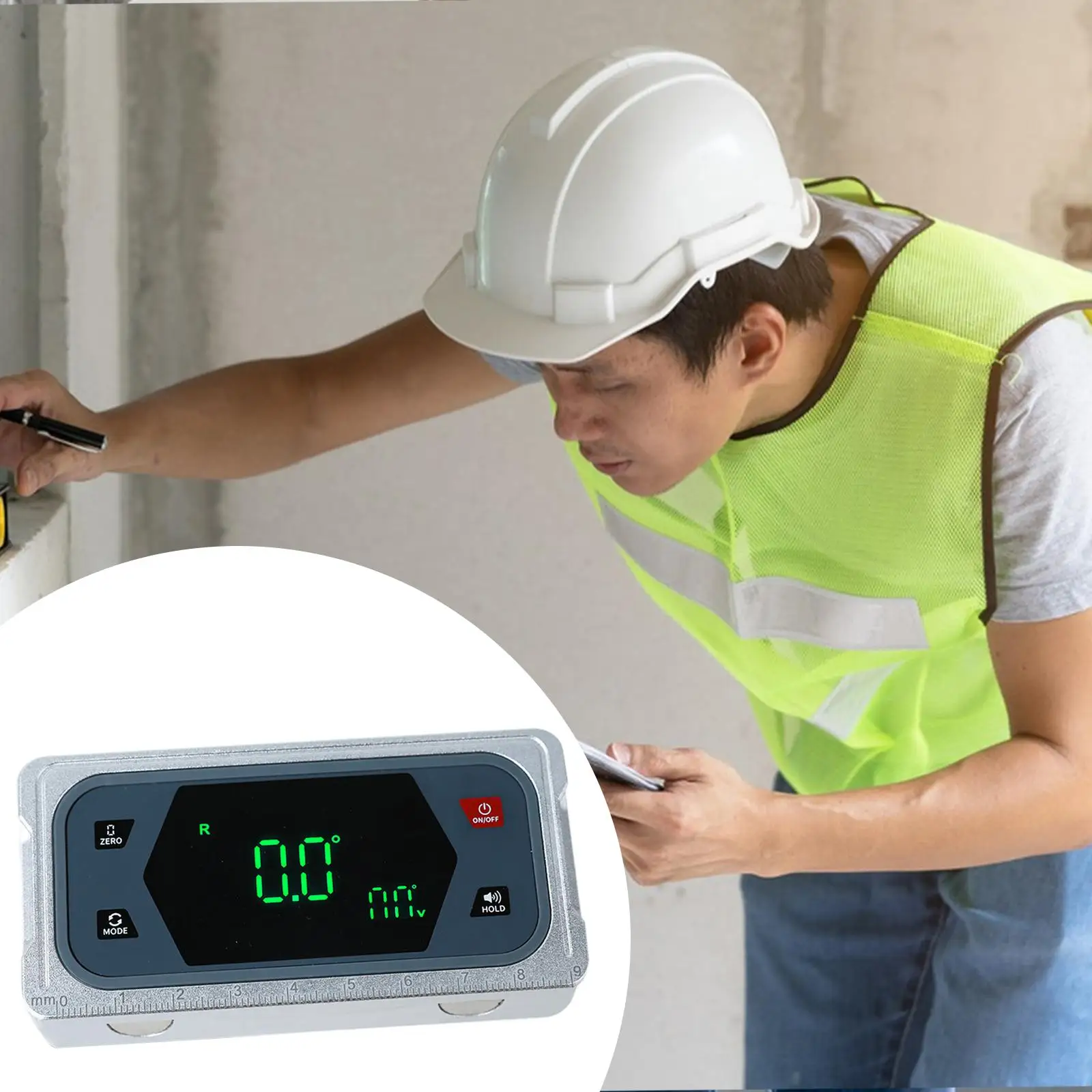 Digital Level Angle Finder Clear Display with Audible Alert Woodworking Angle Measurement Tool Inclinometer Protractor for Slope