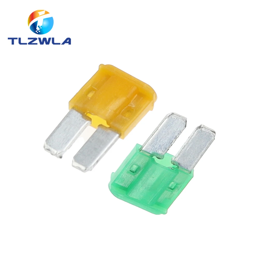 10PCS 5A 7.5A 10A 15A 20A 25A 30A AMP Micro 2 Long Leg Fuse 9mmx15.5mm Mini M2 Long Foot Automobile Fuse Insert