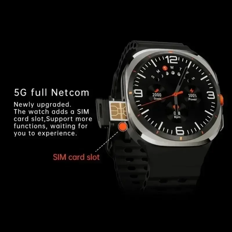 2025NewW7 5GFitness Smart Watch Full Network GPS NFC Call Information Display Men's Sports Watch Application Download