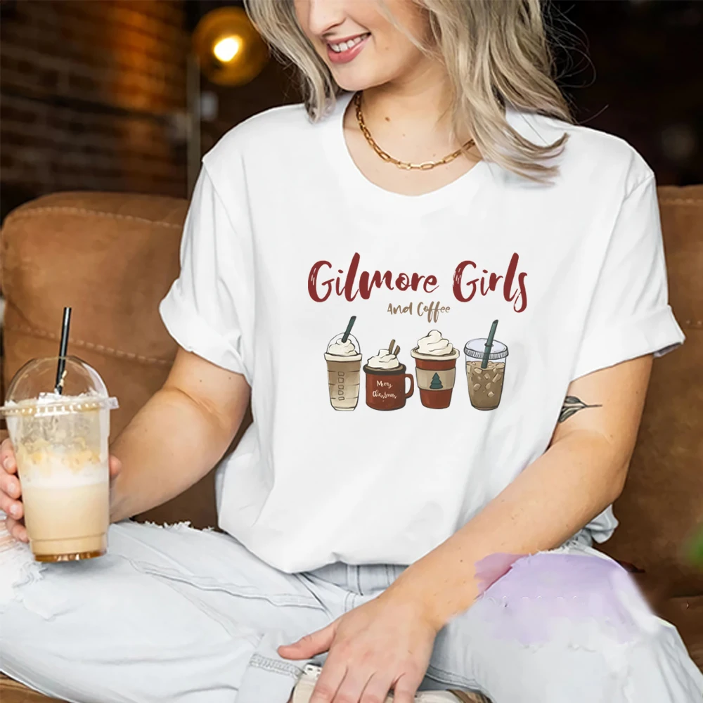 Gilmore Girls and Coffee Shirt Funny Gilmore Girl Christmas T-shirt Lukes Diner I Smell Snow Christmas Tees Gilmore Girl Merch