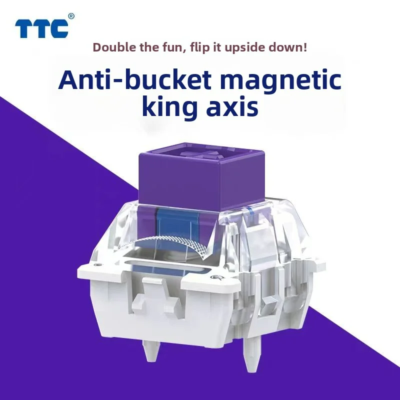 

TTC King of magnetic Anti version Innovative Structure with Plastic Bottom-Out, Inverted Magnet Design for Smooth Keystroke