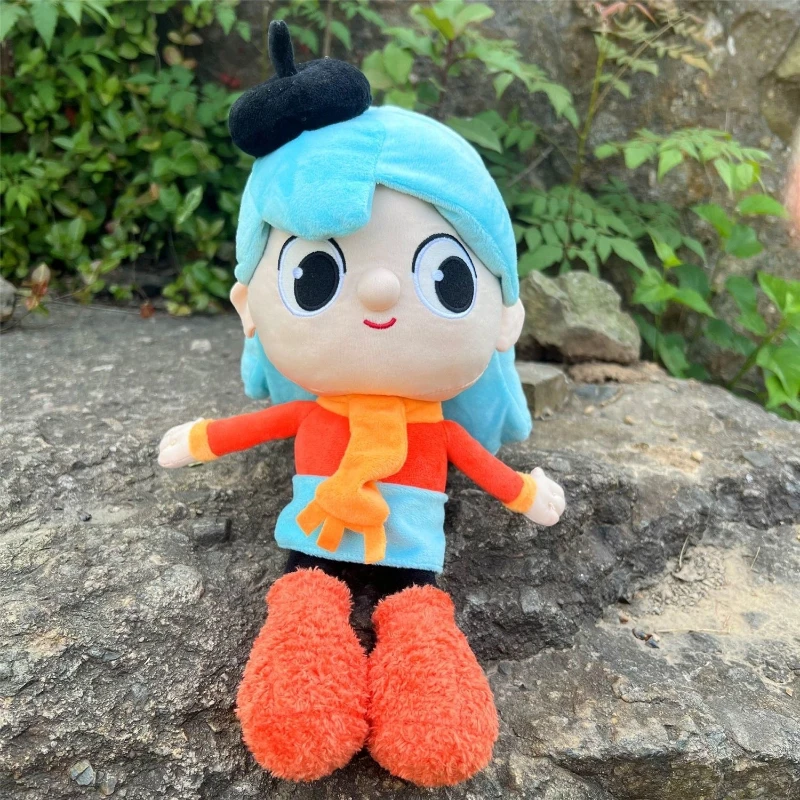 

35cm Hilda twig PlushToys Adventure King Hilda Stuffed Doll Blue Haired Girl Plushie Pillow Girlfriend Birthday Christmas Gifts