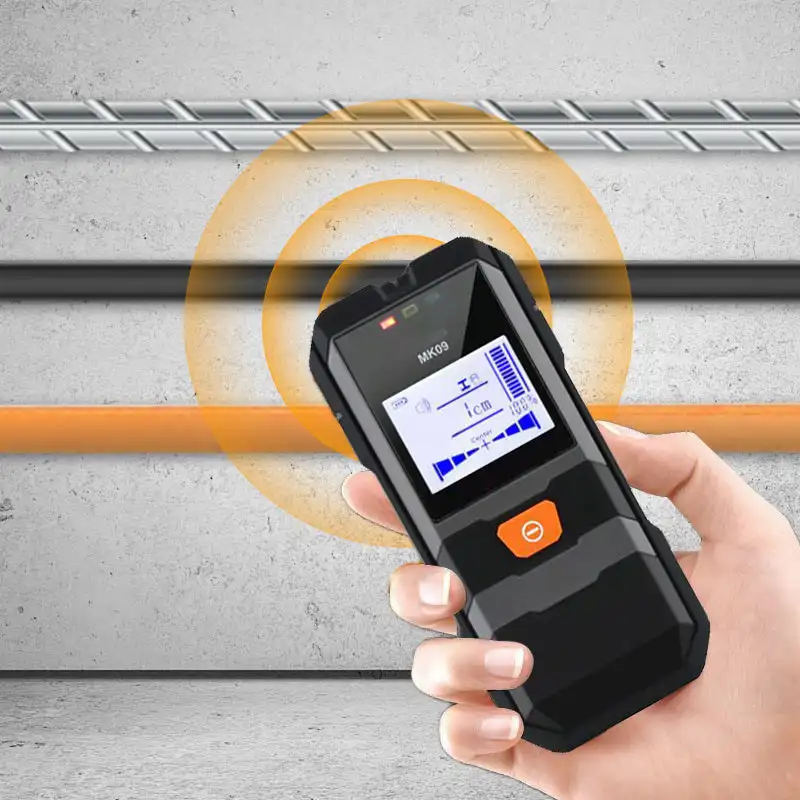 Detector de Metal e Fio de Parede Multifuncional, Display LCD, Fios Vivos, Cabo, PVC, Tubulação de Água, Scanner, Scanner