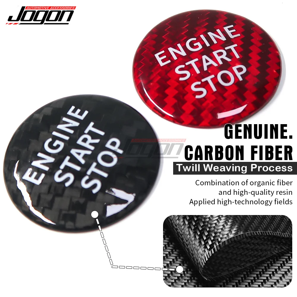 Carbon Fiber For Lexus IS GS ES NX RC RX IS250 IS350 RC200t RC300 NX200 Car Interior Engine Start Stop Push Button Cover Trim