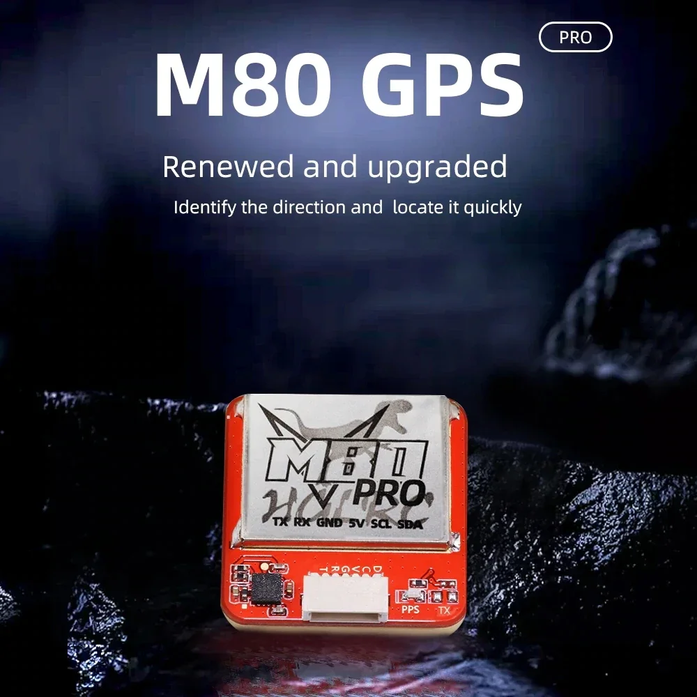 HGLRC M80 PRO M80PRO GPS QMC5883 Compass With GLONASS GLILEO QZSS SBAS BDS Receiving Format 5V Power For FPV RC Racing Drone