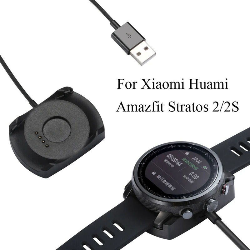 Smart-3X USB cargador rápido Cable base de soporte para Xiaomi Huami Amazfit 2 Stratos Pace 2S