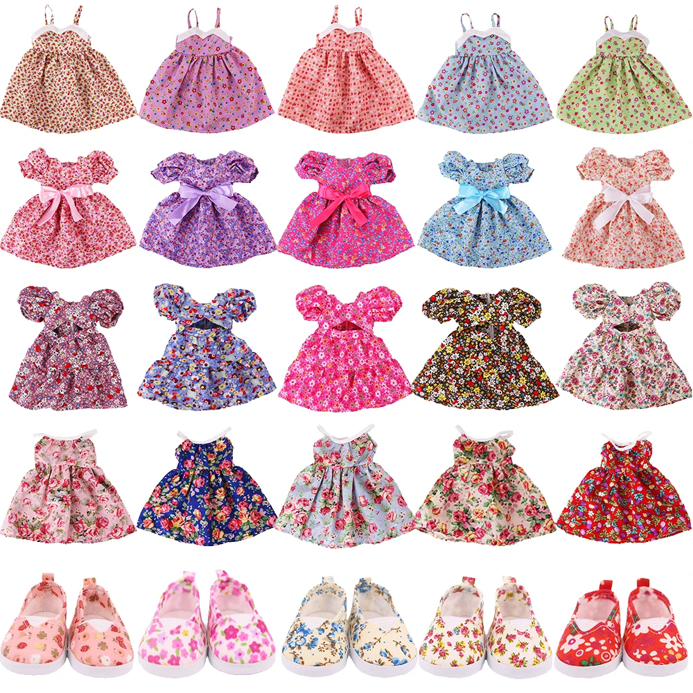 Cute Pink Reborn Doll Clothes Accessories Mini Bow Dress For 43Cm New Born Baby Doll 18Inch American Doll Gifts Toys For Girls