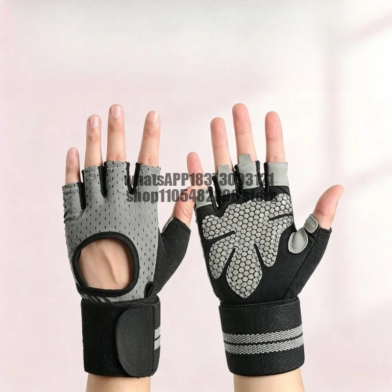 Fitness gloves women's equipment training sports wrist guards thin half finger yoga equipment