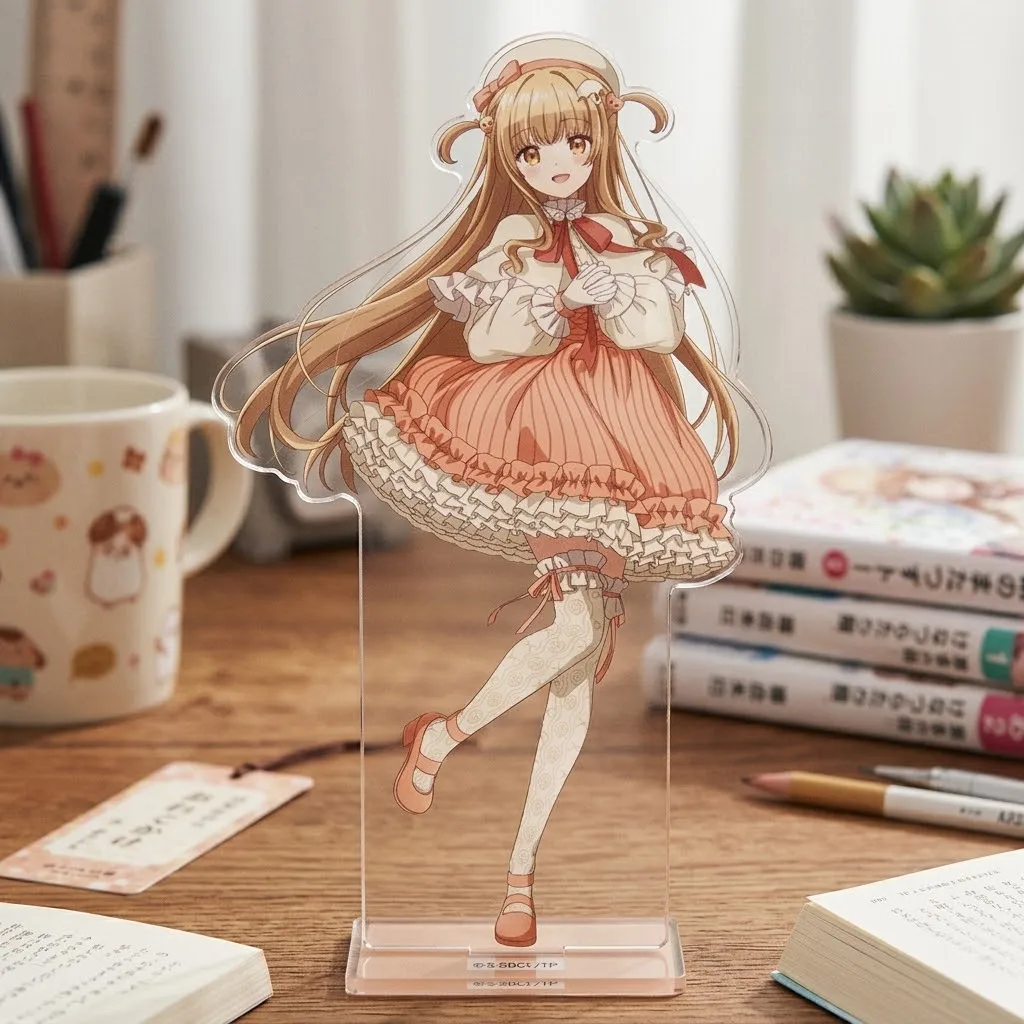 Anime The Angel Next Door Spoils Me Rotten Shiina Mahiru Acrylic Stand Lolita Dress Desk Ornament Collectible Gift Keychain