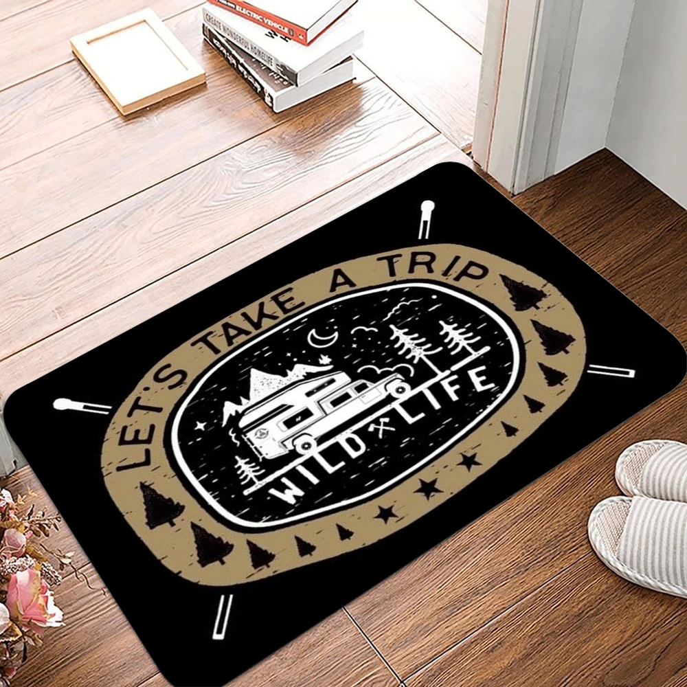 Outdoor Adventure Golf - Outdoor Camping Doormat Mountain Adventure Decorative