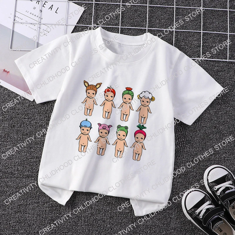 Sonny Angel Children T-shirt Kawaii Kids Tee Shirts Cartoons Casual Clothes Anime Kid Girl Boy Short Sleeve Tops Baby Streetwear