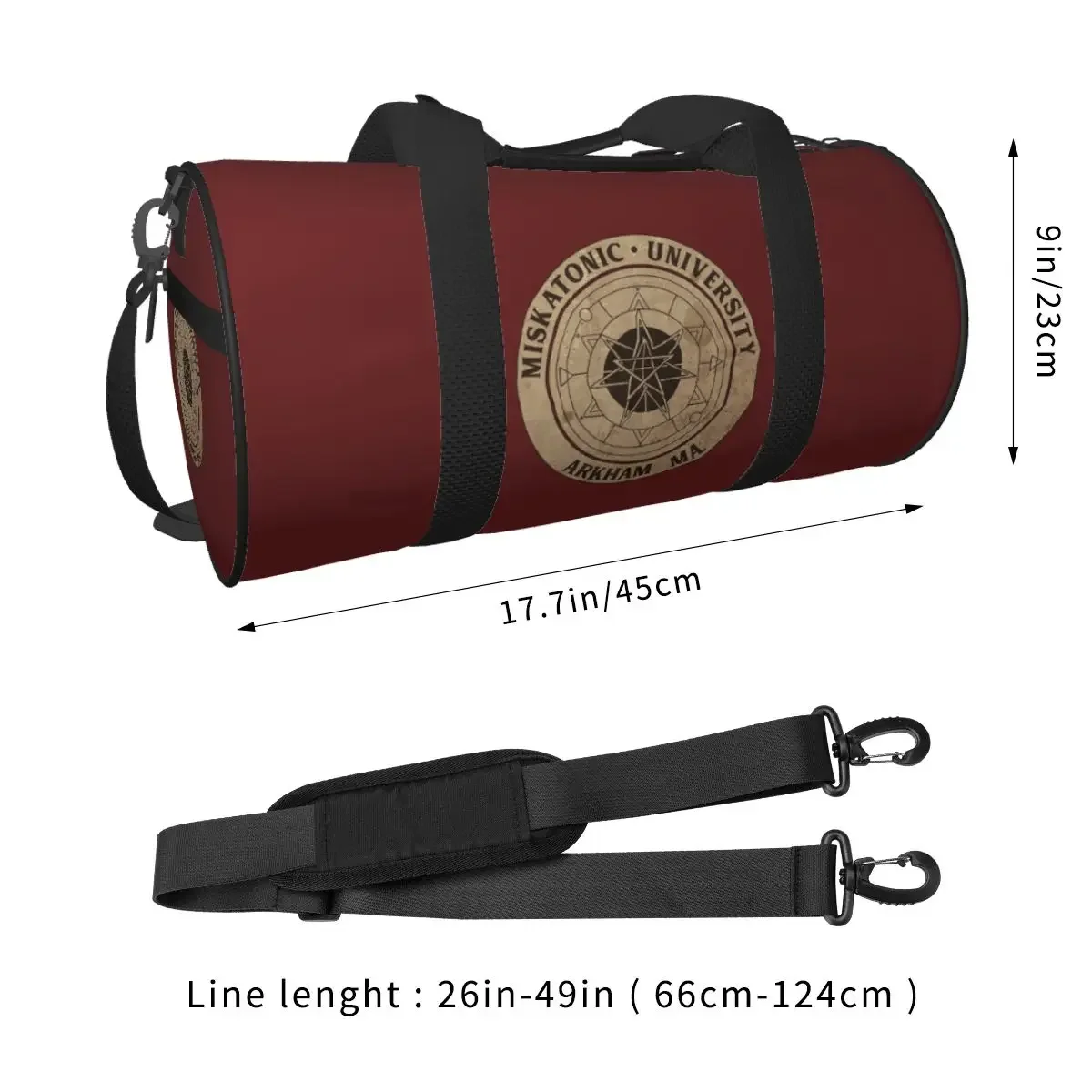 Miskatonic University Large Duffle Gym Bag Multi-Functional Duffle Travel Bags Handbags Fitness bag