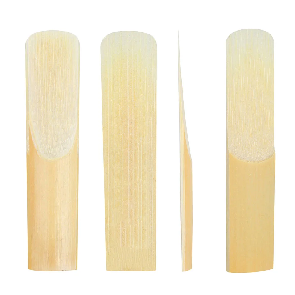 

10 Pcs Sax Reeds High Quality Treble Medium Hardness Smooth Surface Long Service Musical Instrument Accessories Safe Storage