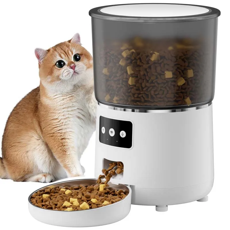 

4L Automatic Dog Feeder Pet Smart Cat Food Dispenser Timer Stainless Steel Bowl for Dog Auto Feeder Pet Accessories Dog Products