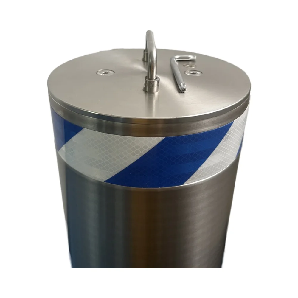 Semi-automatic mobile lifting column safety guardrail roadblock heavy traffic control parking equipment solution