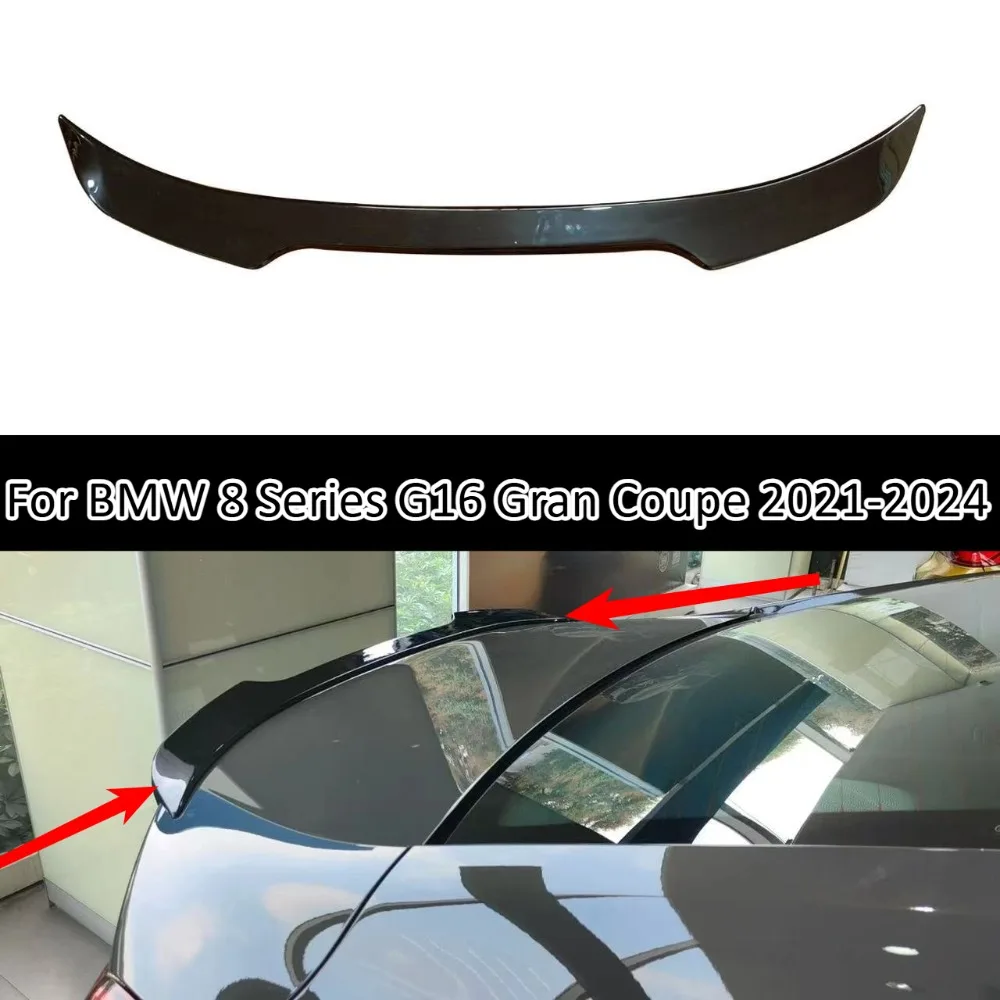Rear Trunk Spoiler Wing For BMW 8 Series G16 Gran Coupe 2021-2024 Black Racing Style Boot Lid Body Kit Exterior Car Accessories