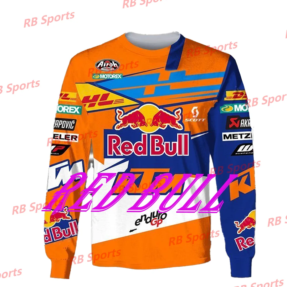 3D ALL OVER Color Matching MototGP 2024-25 LC4-KTM Racing Team RB Motorcycle Hoodie Tee MXGP WP Adults Kids Sweater