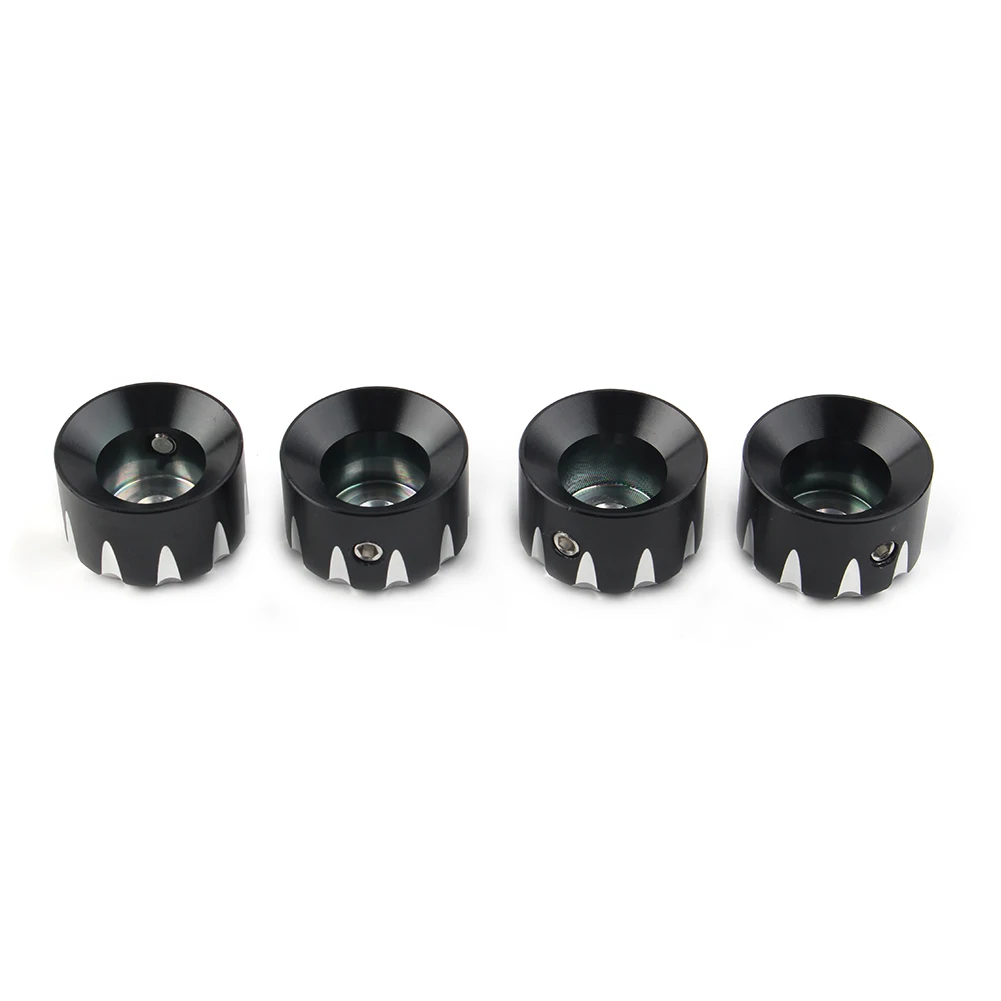 4Pcs/Set Motorcycle Engine Screw Topper Nut Cover Aluminum Head Bolt Caps For Harley Davidson XL883 Softail Dyna Sportster