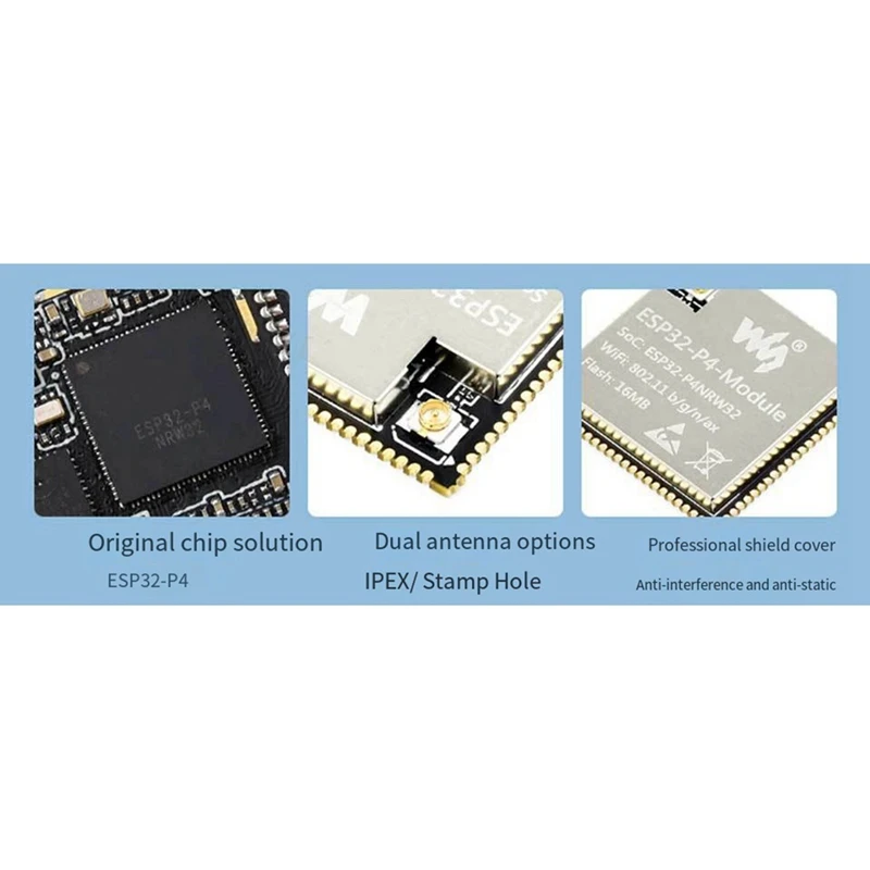 Super Sale Waveshare ESP32-P4 Core Board Latest Version C6 RISC-V Dual Core 32MB Flash Stamp IPEX Hole Module for IoT HMI