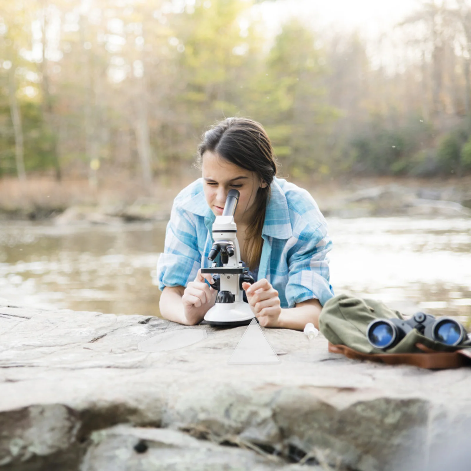 

5Pcs Durable Acrylic Concave Convex Lenses Physics Teaching Optical Kit for Students Cognitive Ability Enhancement