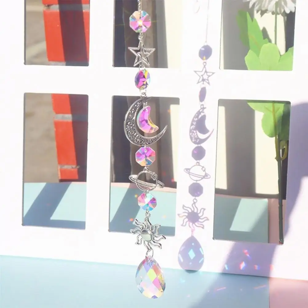 Unique Rainbow Prism Pendant  Shiny Long Lasting Hanging Rainbow Maker  Diamond Prisms Pendant Garden Hanging Pendant Decor