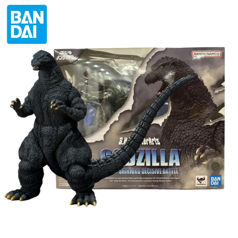 Original Bandai S.H.Monsterarts Shm Godzilla 1991 Shinjuku Decisive Battle 16cm Collectible  Desktop Decoration Toys Gift