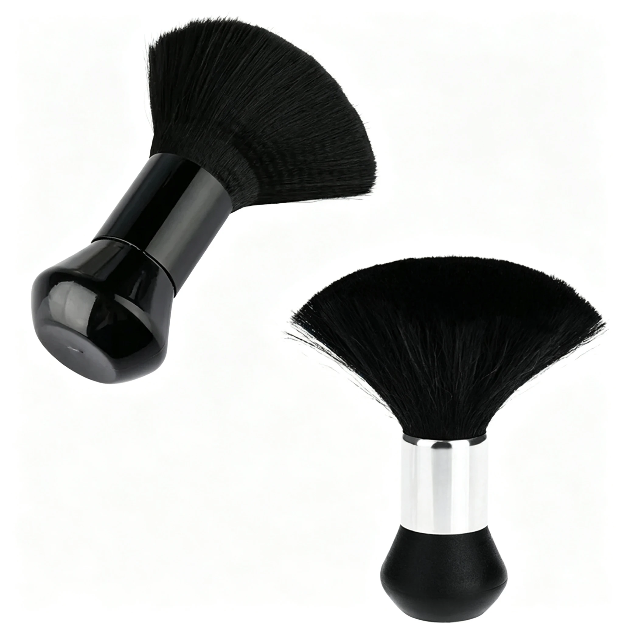 Friseur-Softbürste Schwarz, Friseur-Nackenbürste, Haarreinigungsbürste, Haarschneidebürste, Bartbürste, Styling-Kamm-Set
