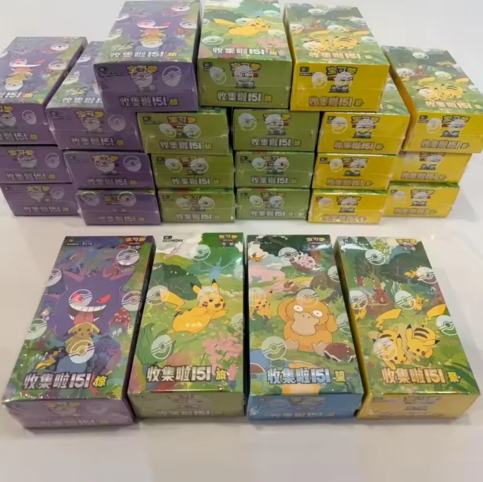 Genuine Pokemon 151 Collection Card Scarlet & Violet Vol.3 PTCG Supplement Pack Children's Toy Table Game Trading Card Gift