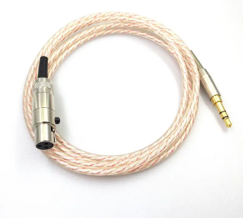 

Free Shipping Silver Copper Mixed Earphone Upgraded Cable Wire for Q701 K702 K712 141 K271 K272 K240 Headphones