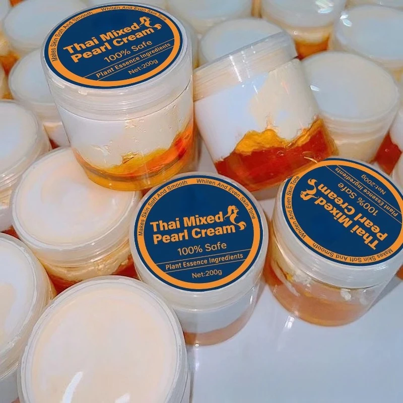 Mixed Pearl Cream Brightening Face Body Cream Illuminating Tinted Moisturizer All-in-1 Glow Cream Non-Greasy Hydrating Skin Care