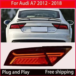 For Audi A7 S7 RS7 LED taillight Assembly 2012-2018 DRL signal light streamer turn signal Automotive taillight upgrade