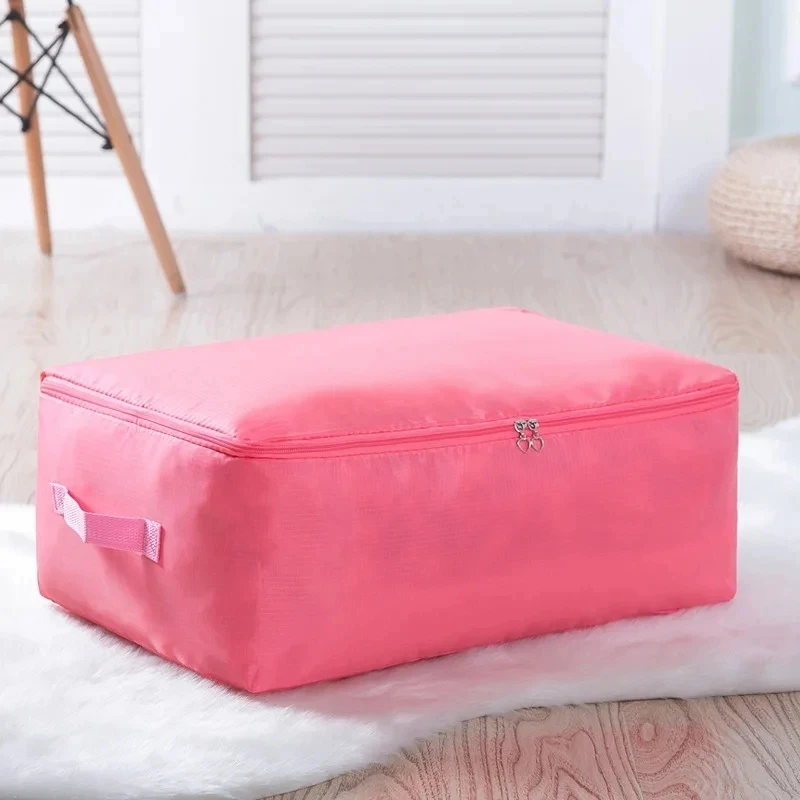 Solid Oxford Clothes Quilt Storage Bag Large Capacity Moving Luggage Packaging Bag Household Clothing Moisture-proof Sorting Bag