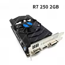 Placa Gráfica para Jogos R7 250 2GB com Interface HDMI para Jogos Online e Escritório