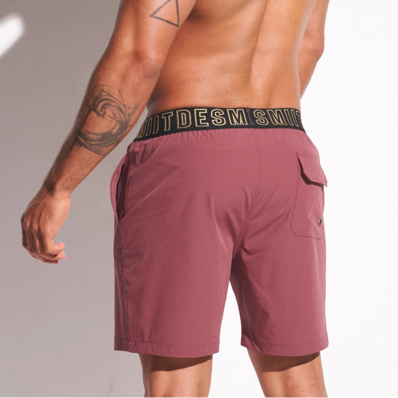 2023 Desmiit Swimming Shorts Men Swimwear Elastic Boardshorts Men's Short Swimsuit Man Beach Board Sport Shorts Surf Bating Suit