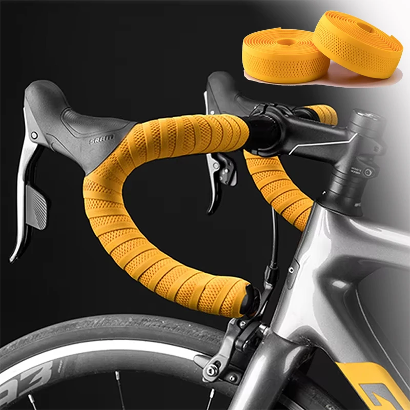 الطريق دراجة المقود الشريط عدم الانزلاق امتصاص الصدمات حزام خفيفة مقاومة للاهتراء الدراجات حزام الشريط الدراجة الملحقات