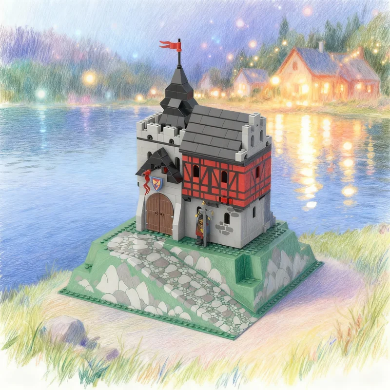 

496pcs MOC Dragon Knights Castle Model Building Blocks Architecture Christmas Gifts Toys DIY Creative Education Idea Brick