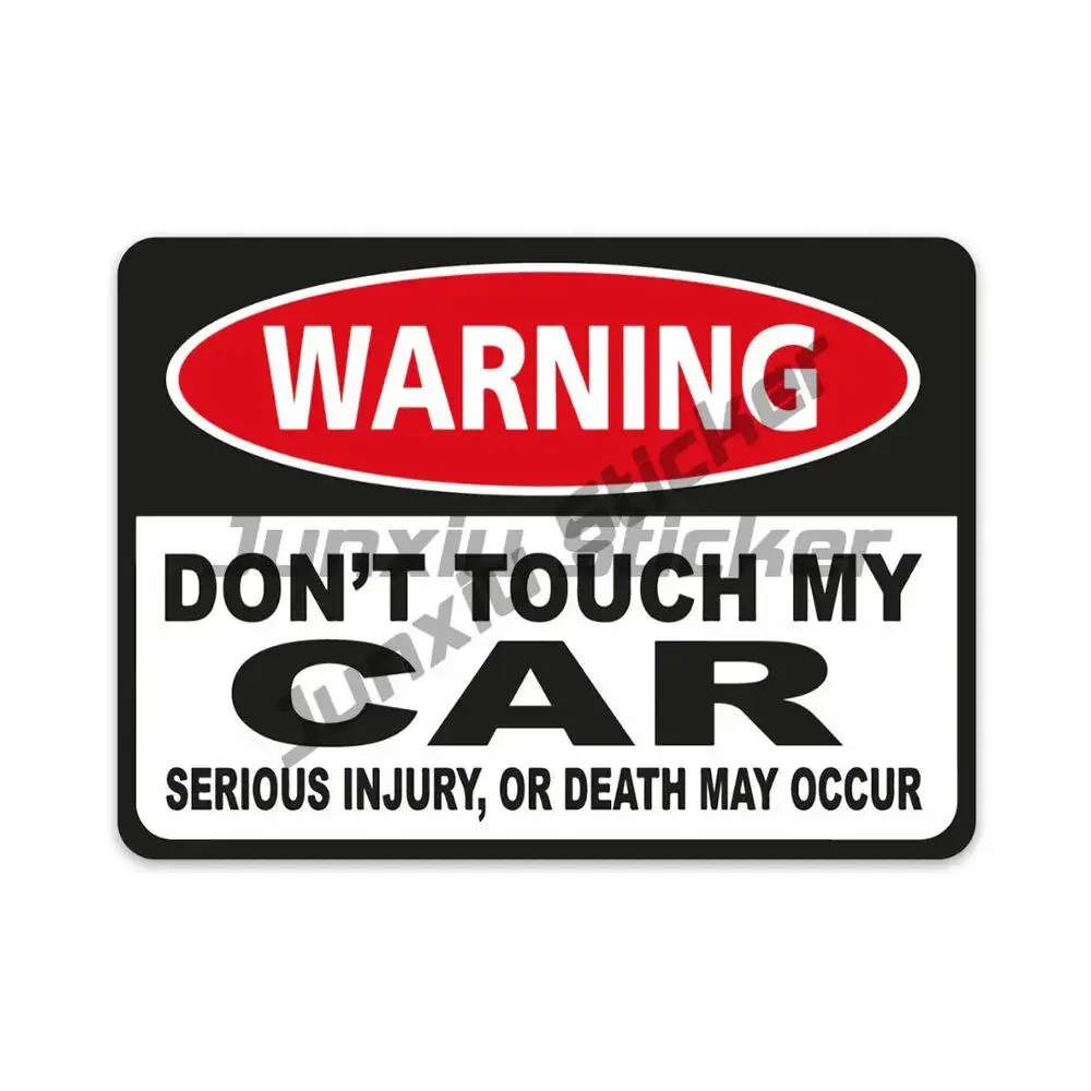 

Warning Dont Touch My CAR Sticker Bumper Funny Decal Reflective Waterproof Anti-scratch Accessories Tuning Off Road