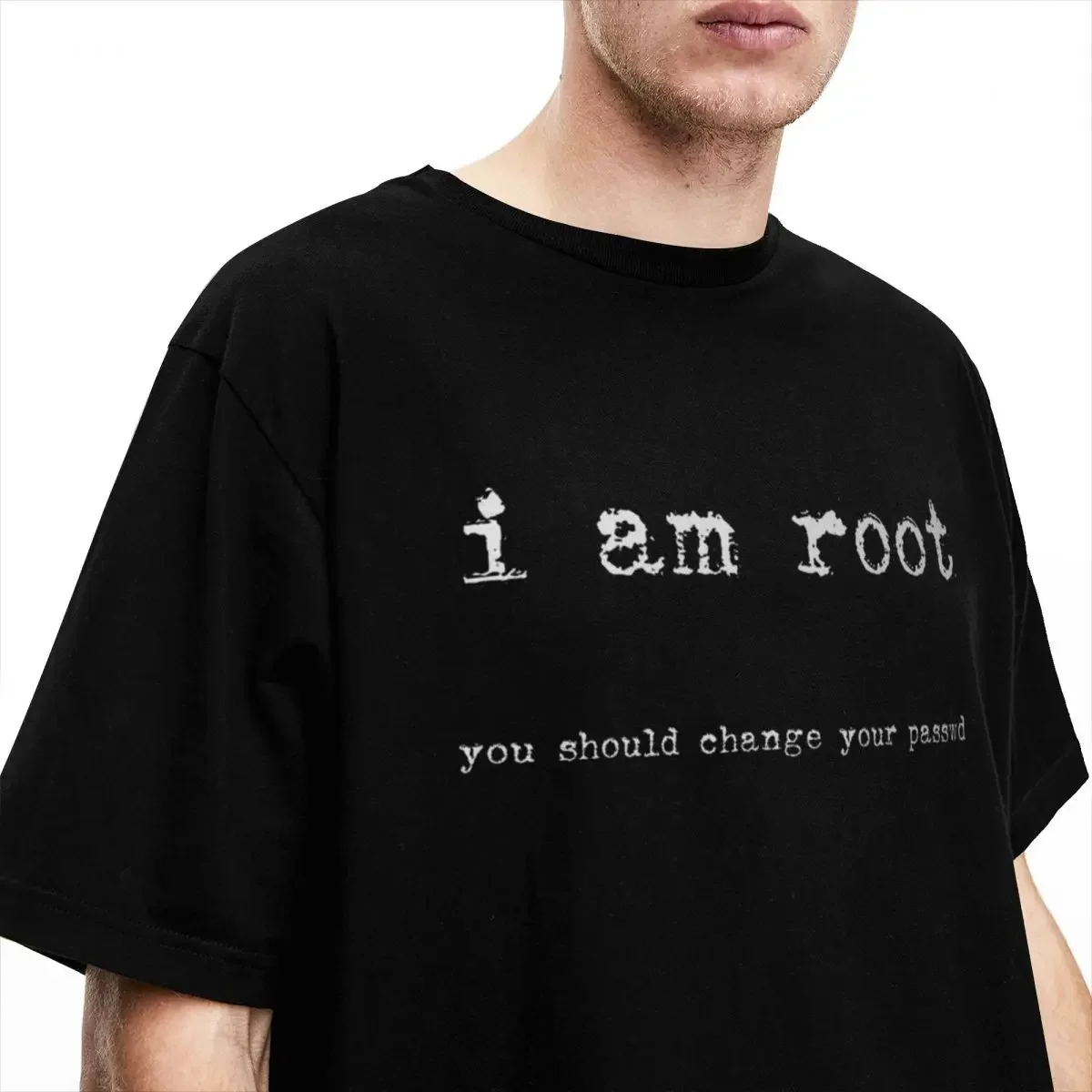 Men I Am Root Ubuntu Command Line Linux Unix Hacking T Shirts Stuff Cotton Clothes