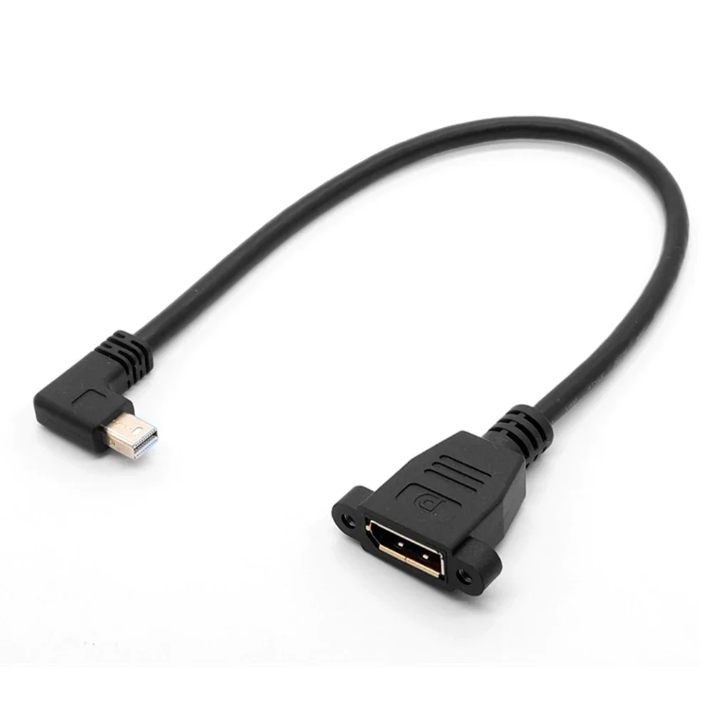 

MINI Displayport 90 degree upper, lower, left and right elbow extension line Mini dp male to large dp female to 30CM