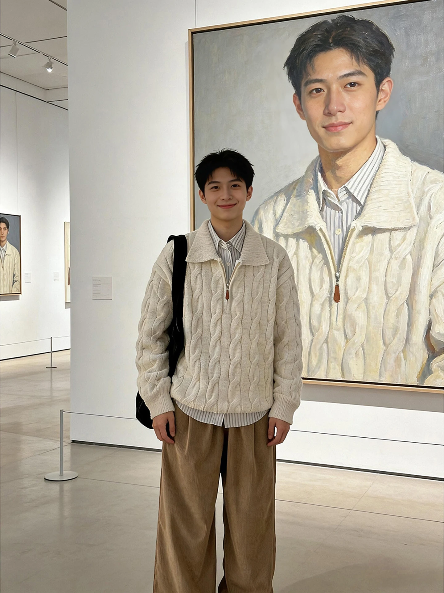 

Американский вязаный свитер на молнии для мужчин и женщин, зимний, винтажный, класса люкс, для пар, мягкий, удобный, с длинным рукавом, теплый