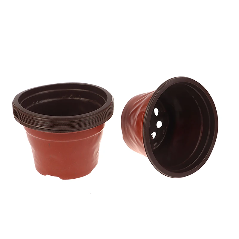 10Pcs Plastic Plant Pots Flowerpot Cultivation For Succulent Plant Small Flowerpot Simple Planting Seedling Pot