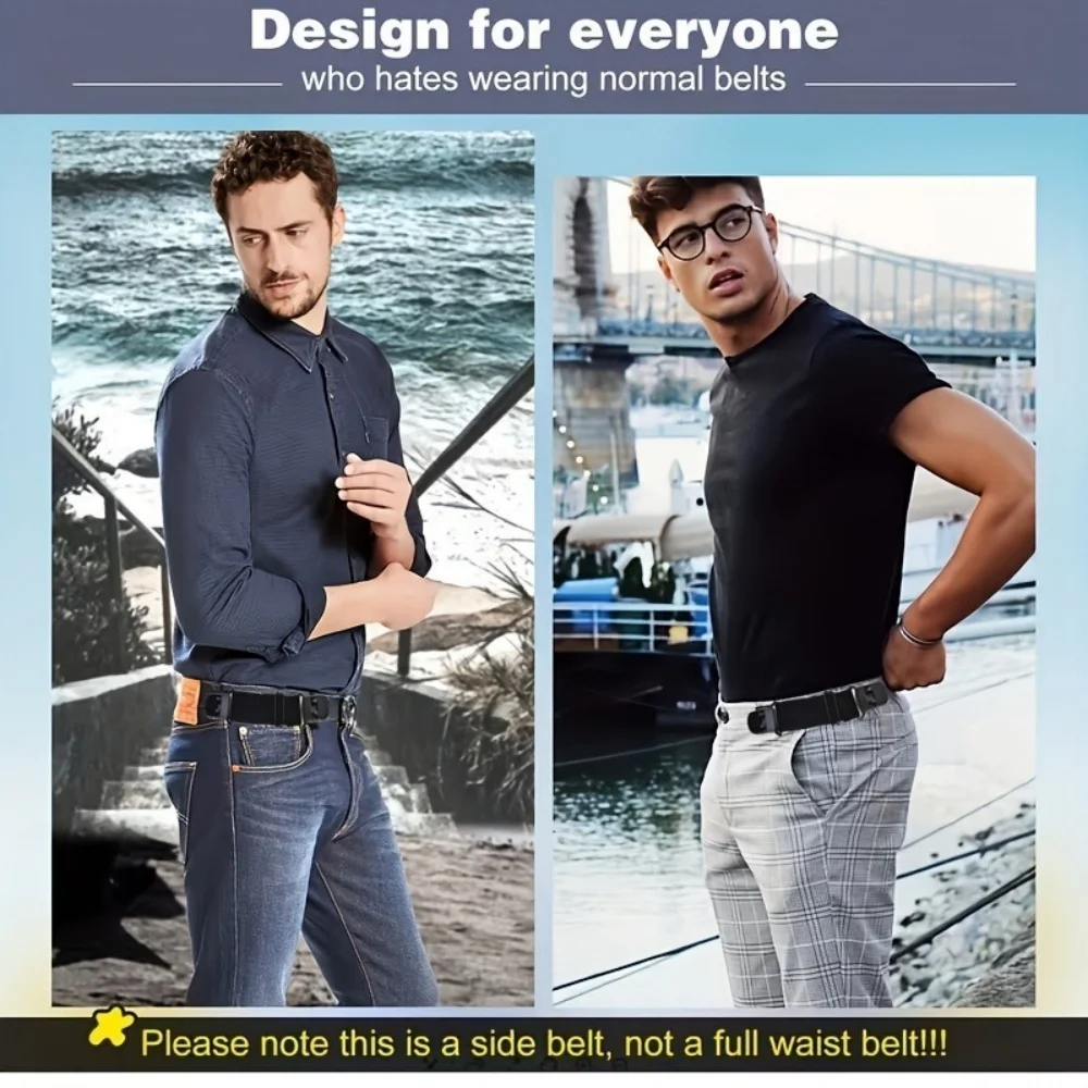 4Pcs Elastic Hidden Belt Adjustable Lazy Waist Tightening Strap