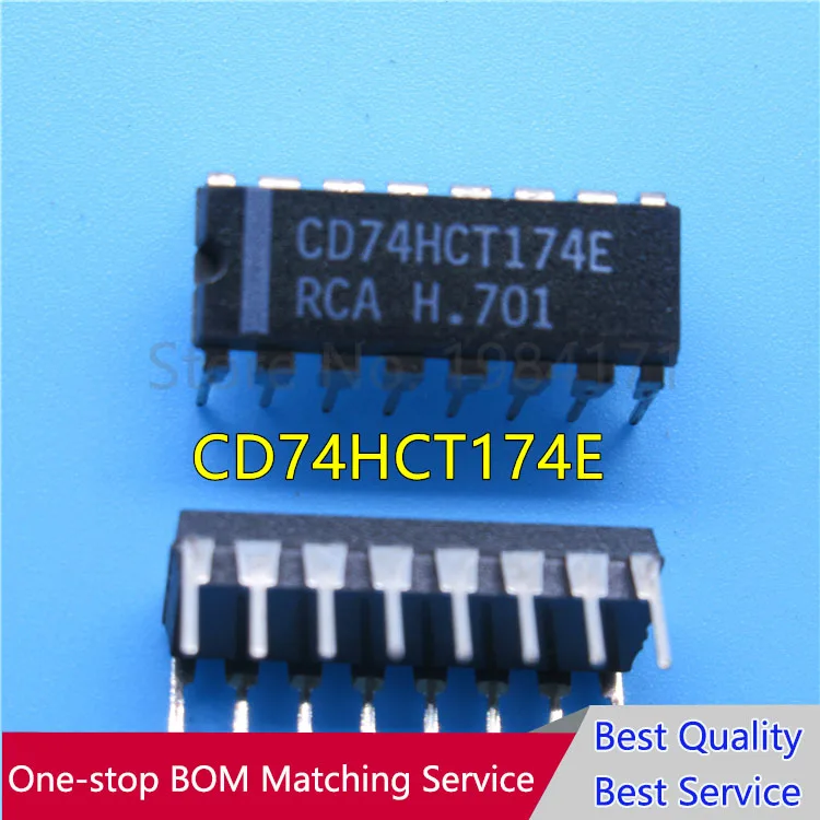10Pcs CD74HCT174E 7…
