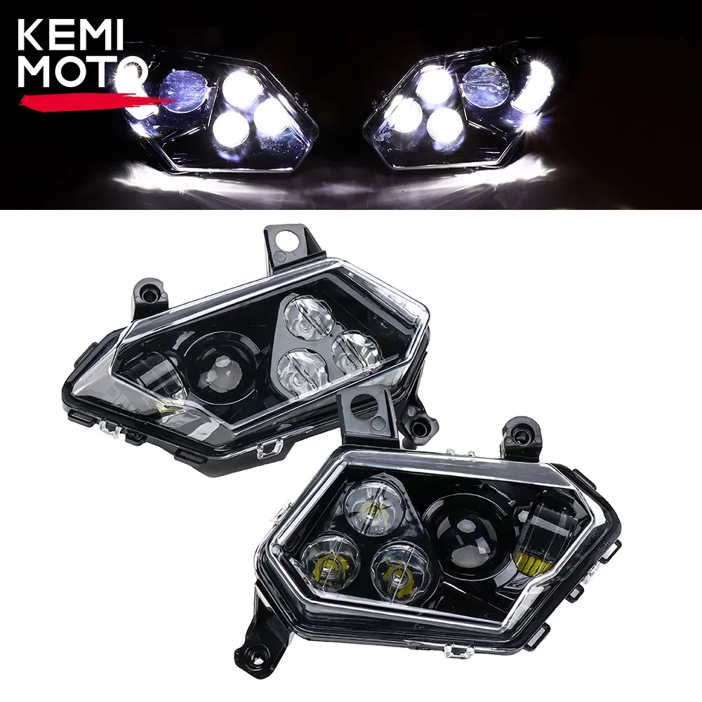 UTV LED Headlights Assembly Head Lamp 710004658 710004659 for Can-Am Maverick X3 Max R RR XDS XRS Turbo DPS 4x4 2017-2021