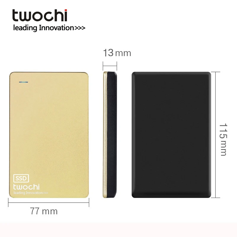 512GB 480GB 240GB 120GB TWOCHI''USB 3.0 SSD External High Speed Solid State Drive Hard Disk  PC, Mac, Xbox, PS4, PS5,TV