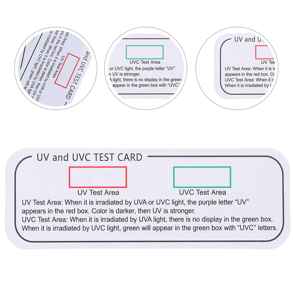 

5 Pcs UV Test Light Indicator Cards Indoor Strip Uvc-uva Testing Identifying Paper Effect Tester Strips